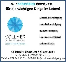 Gebäudereinigung Emil Vollmer GmbH, Stühlingen (DE)