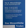 Dr. phil. Wiesendanger Tim Kurt