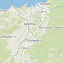 Kartensicht auf die Schweiz